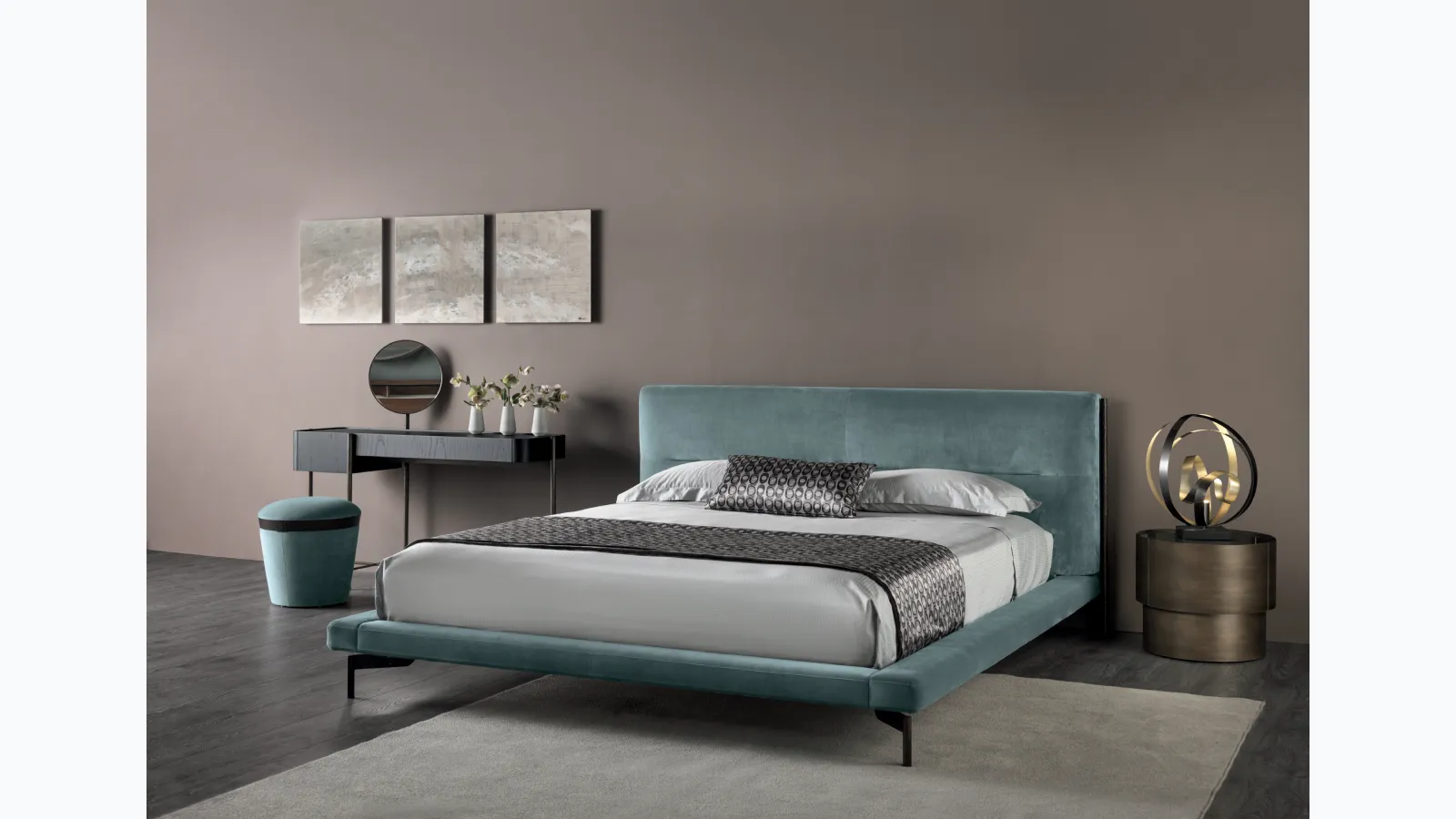 Metal nightstand Mirto by Cantori