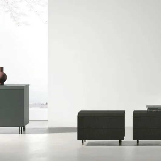 Night Morpheus Group in lacquered or wooden finish by Tomasella.