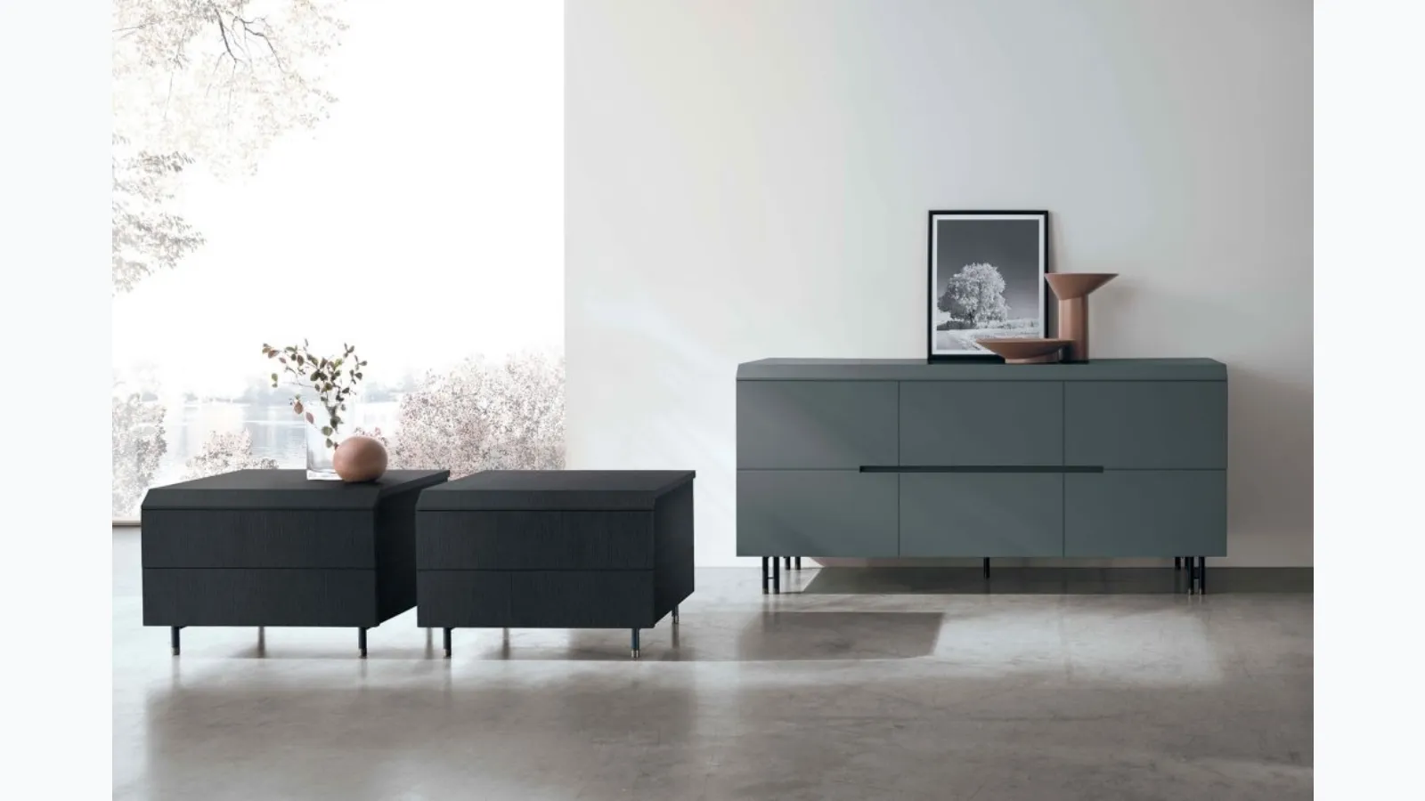 Night Morphine wooden or lacquered group by Tomasella