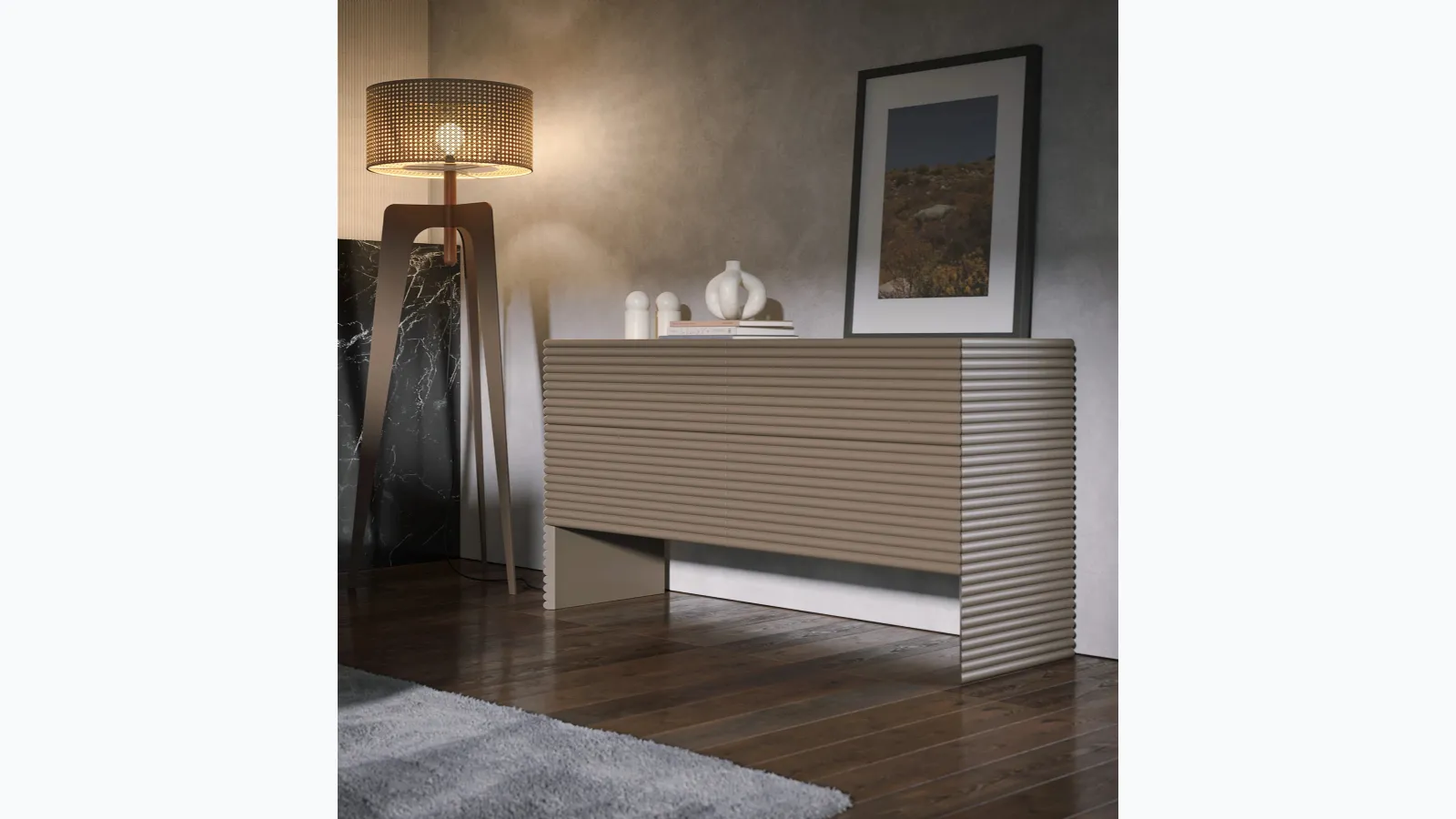 Patsy lacquered wood dresser by Tonin Casa