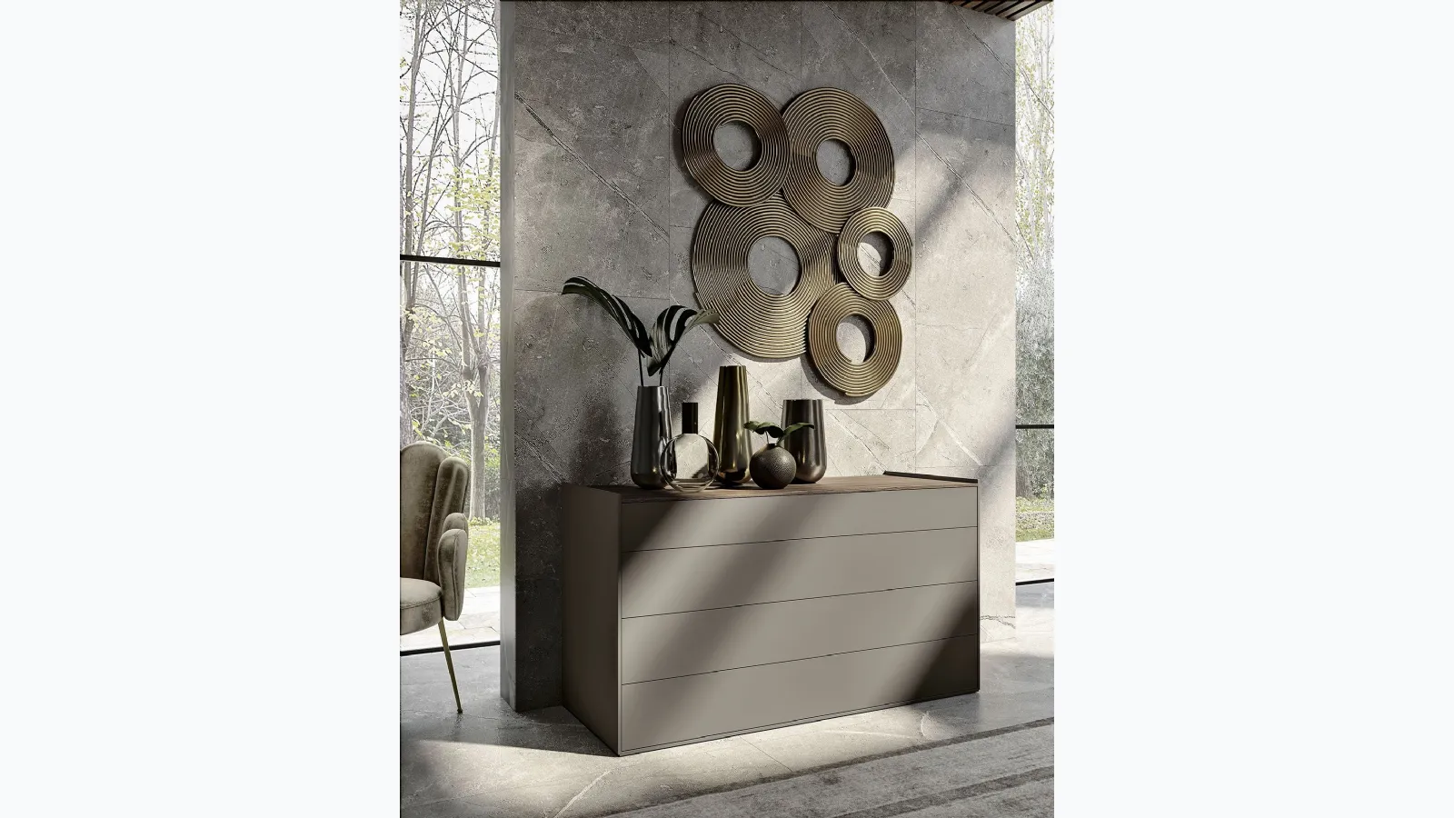 Comò Spalla 10 Basic Grey by S75