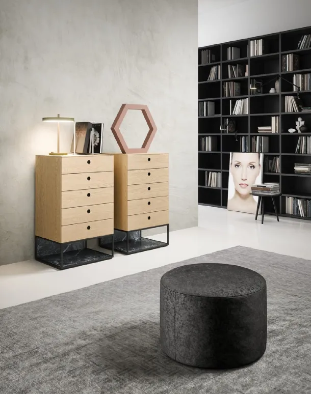 Square chest of drawers by Novamobili