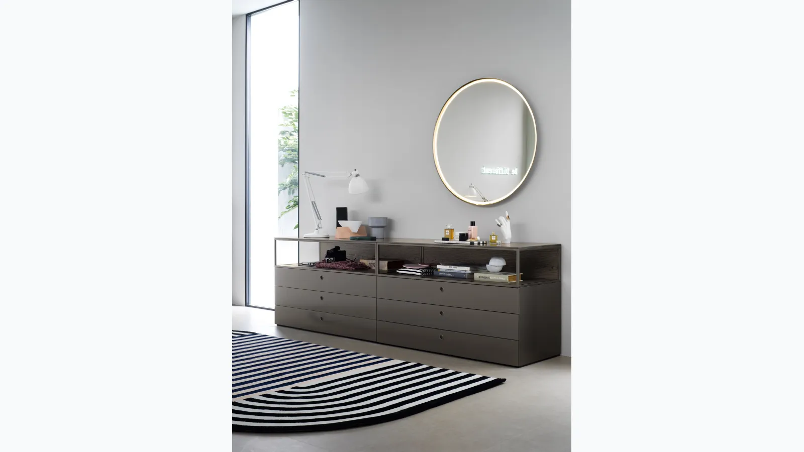 Square dresser by Novamobili