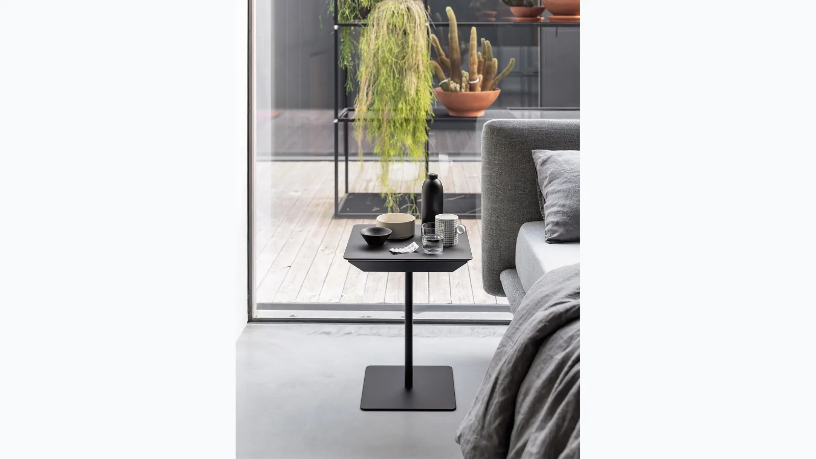 Kristalia's laminate Tag bedside table.