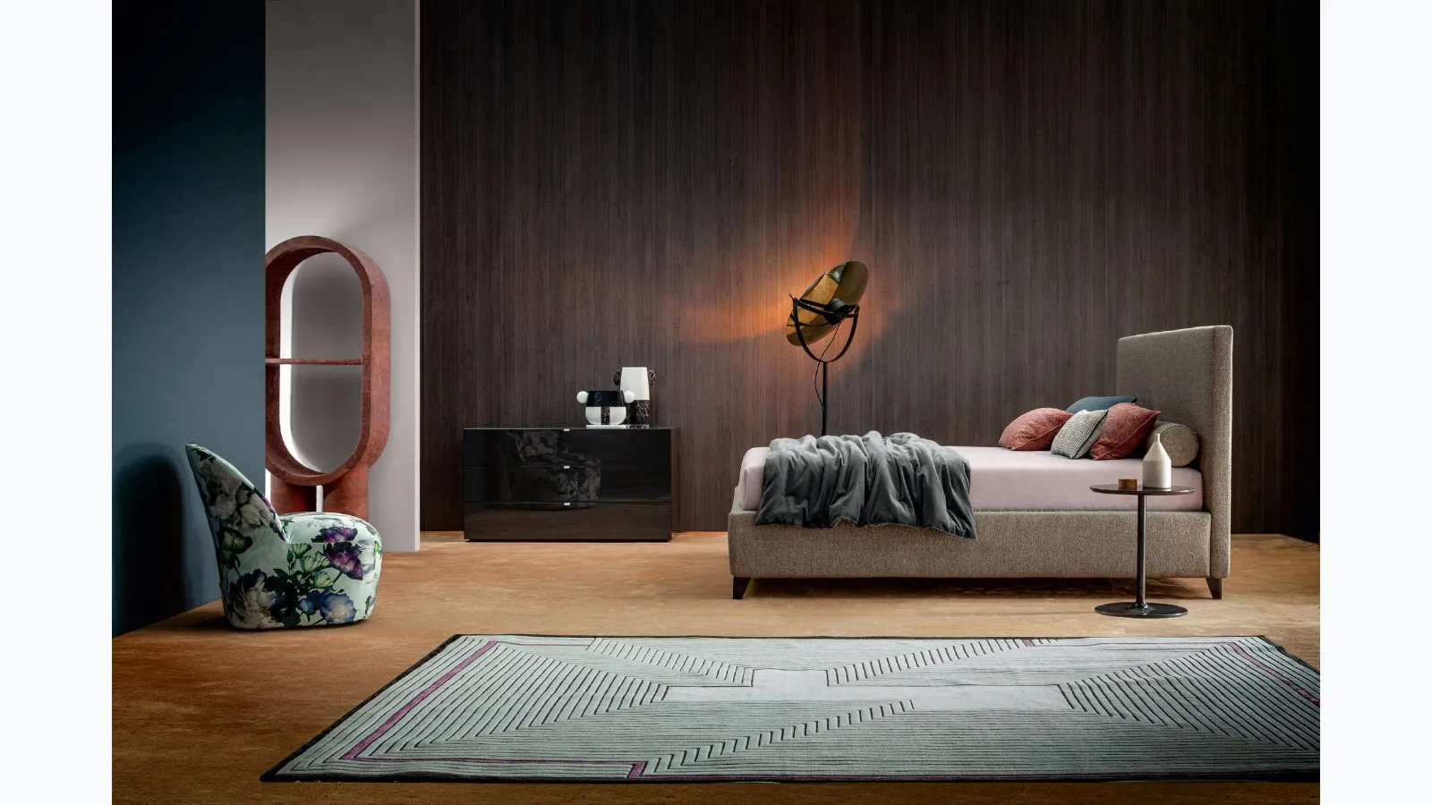 Twils' glossy black lacquered Tetris dresser.