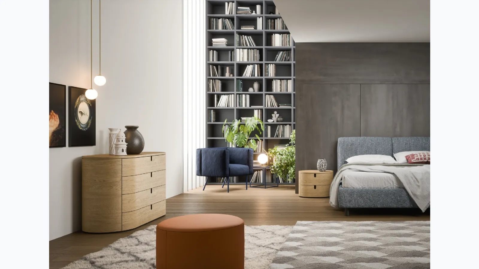 Night wooden group by Novamobili.