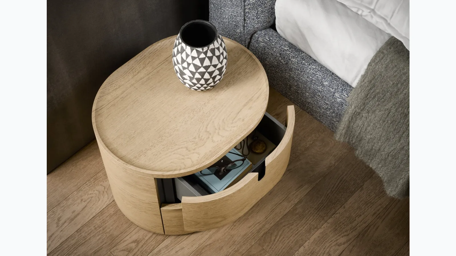 Vesta Nightstand by Novamobili