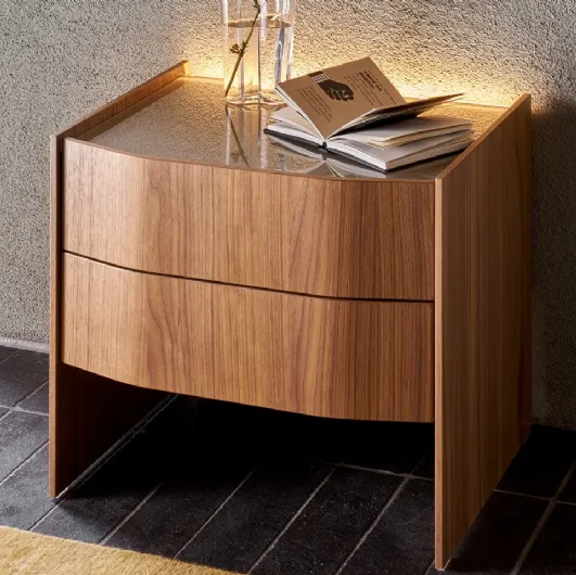 Virgola bedside table by Sangiacomo