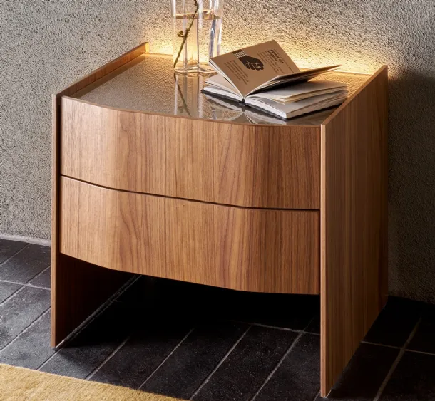 Virgola bedside table by Sangiacomo