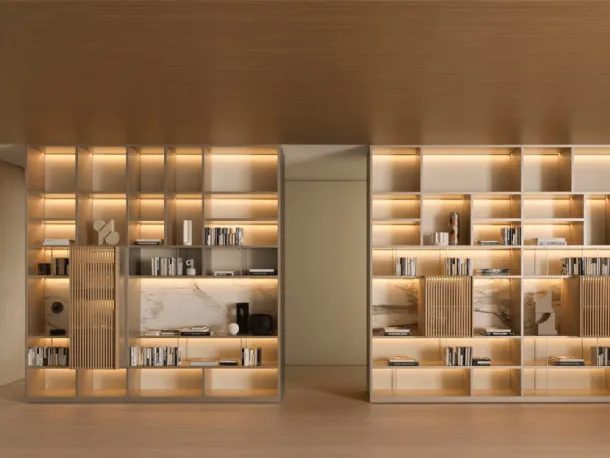 Modular bookcase 505 UP SYSTEM 01 by Molteni & C
