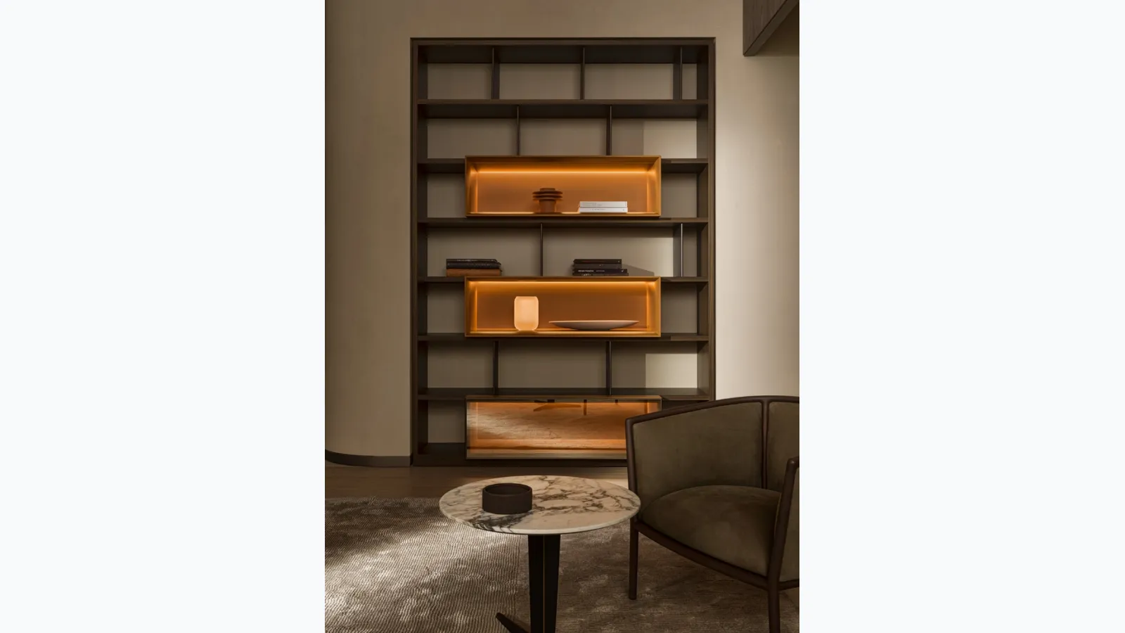 Bookshelf 505 UP SYSTEM 13 by Molteni &
