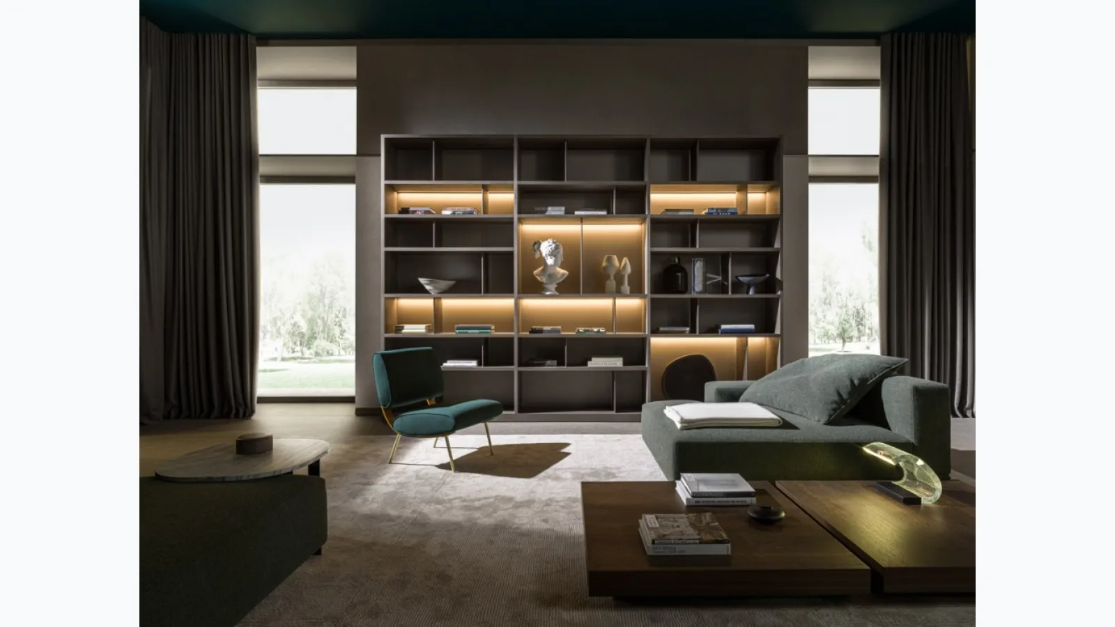 Bookcase 505 UP SYSTEM 14 by Molteni &