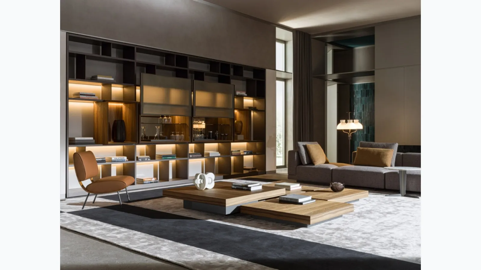 Bookcase 505 UP SYSTEM 15 by Molteni &