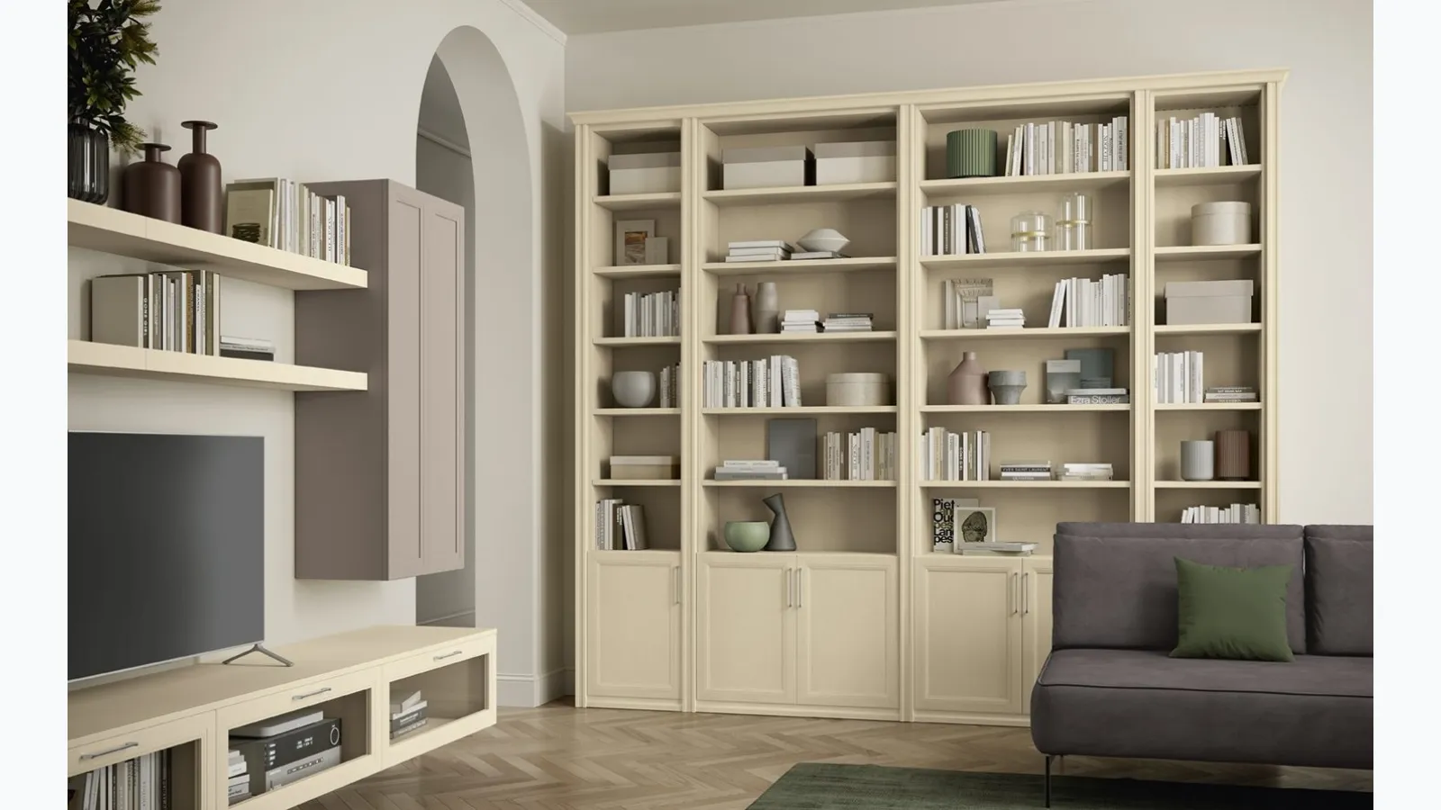 Arcadia bookcase L004 by Colombini Casa