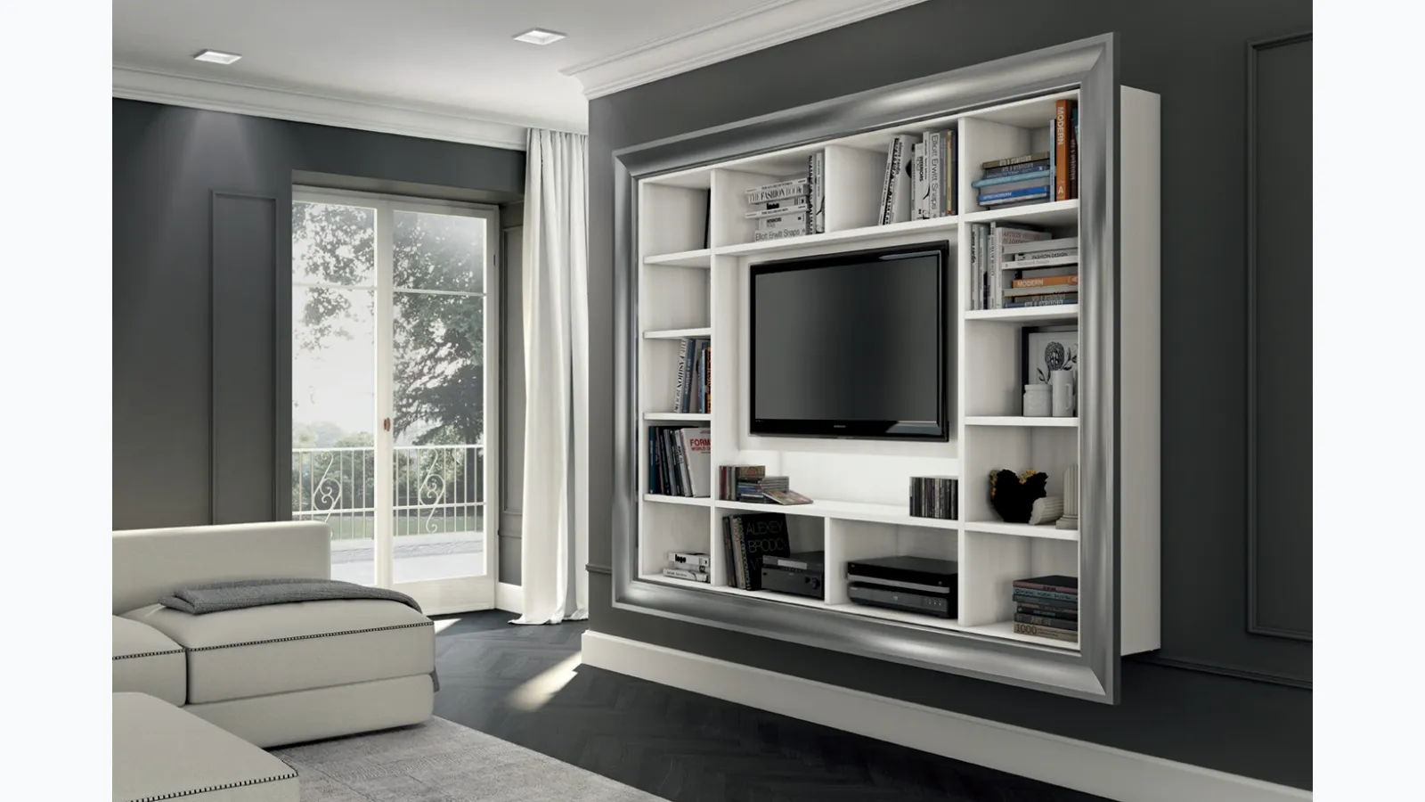 Arcadia AS007 bookshelf by Colombini Casa