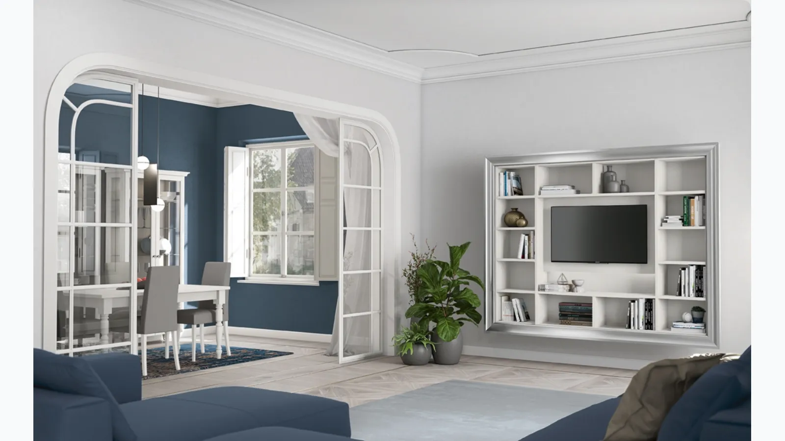 Arcadia AS015 bookcase by Colombini Casa