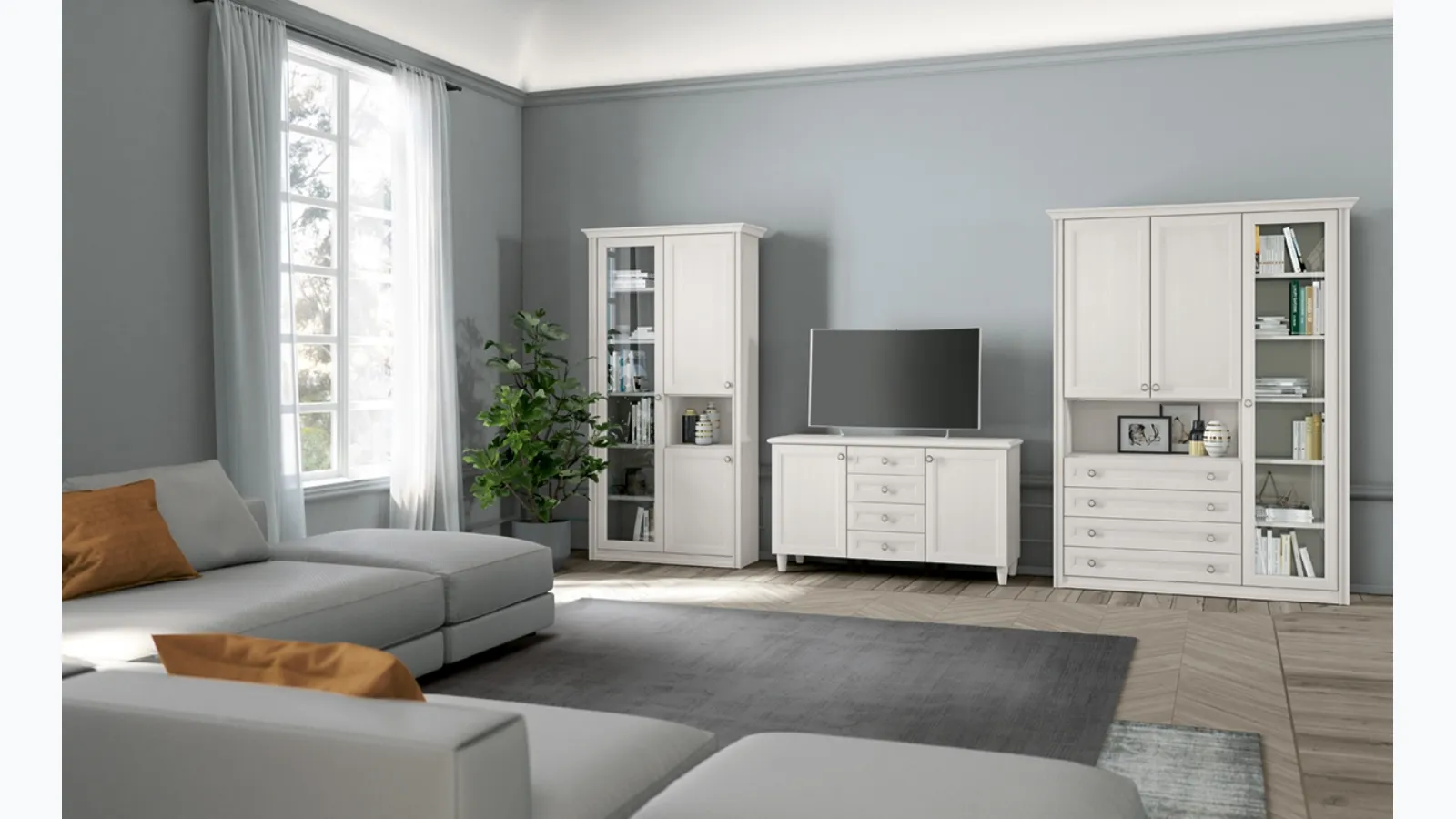 Arcadia AS016 bookcase by Colombini Casa