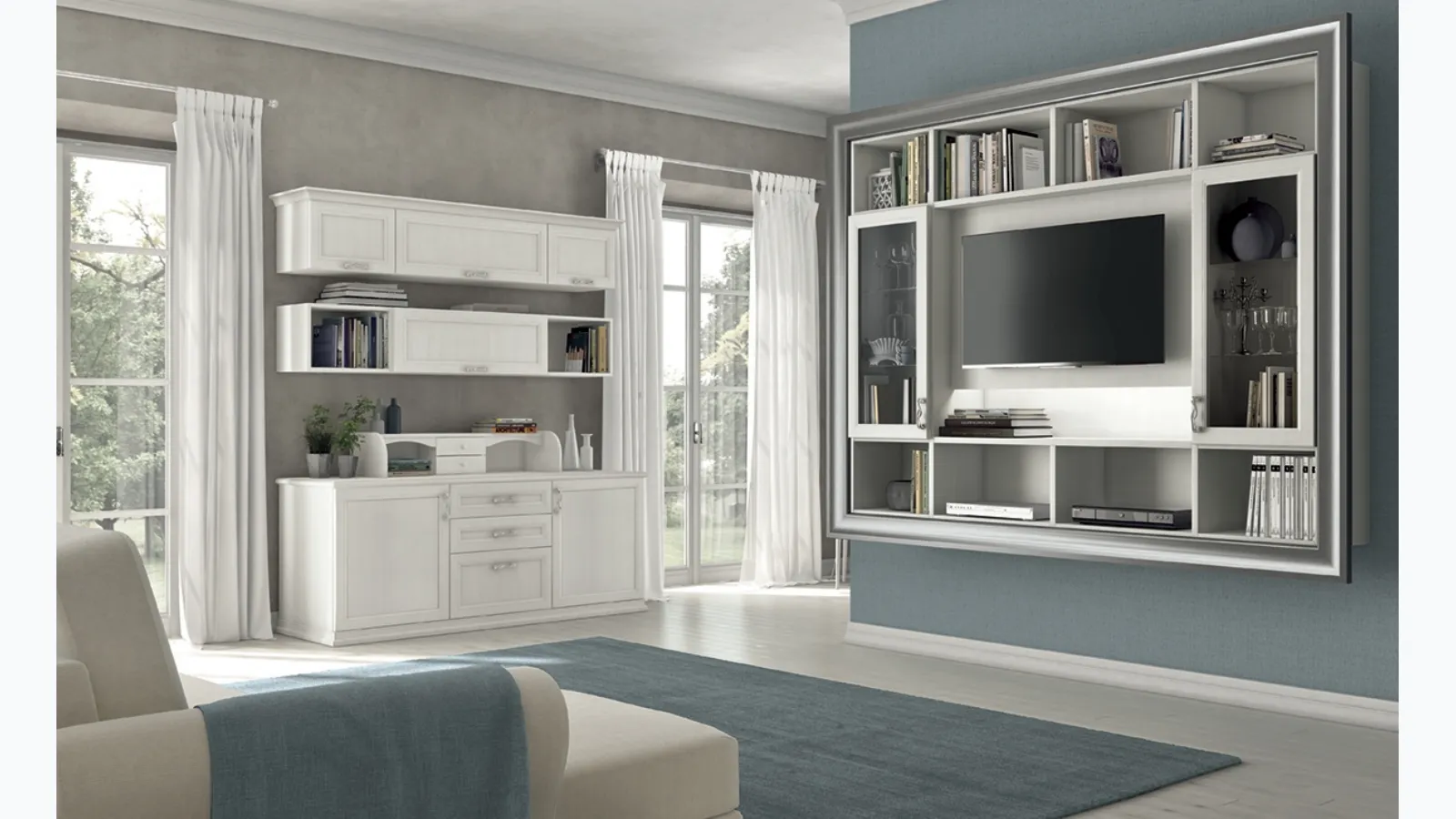 Arcadia AS019 bookcase by Colombini Casa