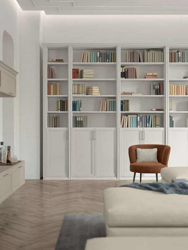 Arcadia AS025 bookcase by Colombini Casa
