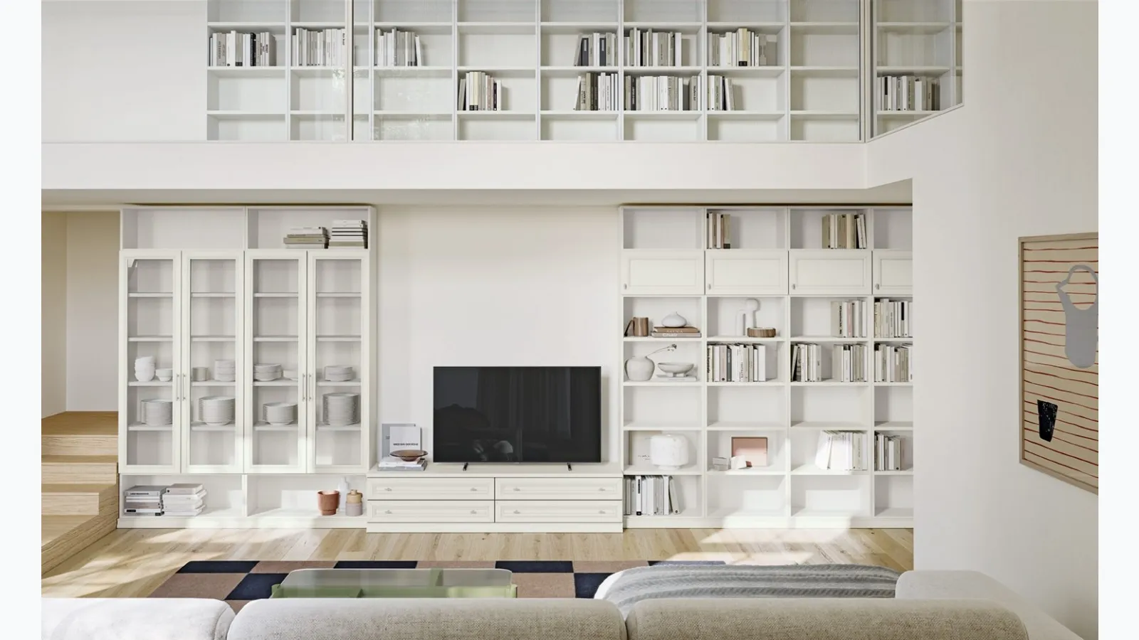 Arcadia L001 bookcase by Colombini Casa