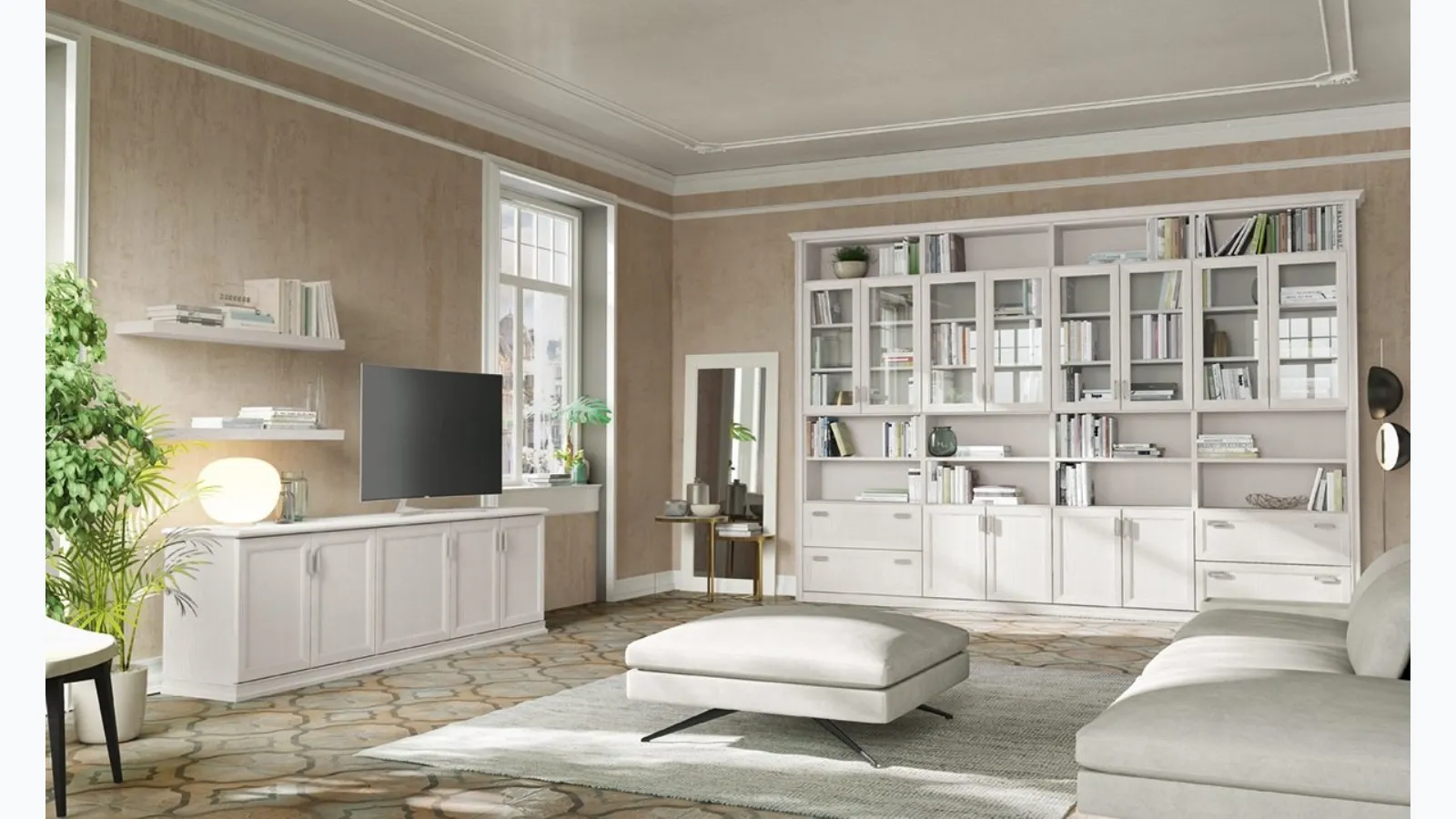 Arcadia L017 bookcase by Colombini Casa
