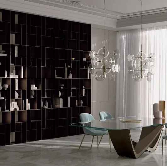 Modular steel bookcase Atena by Bontempi