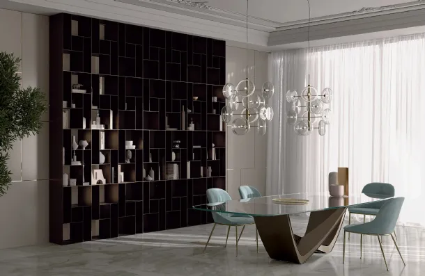 Modular steel bookcase Atena by Bontempi