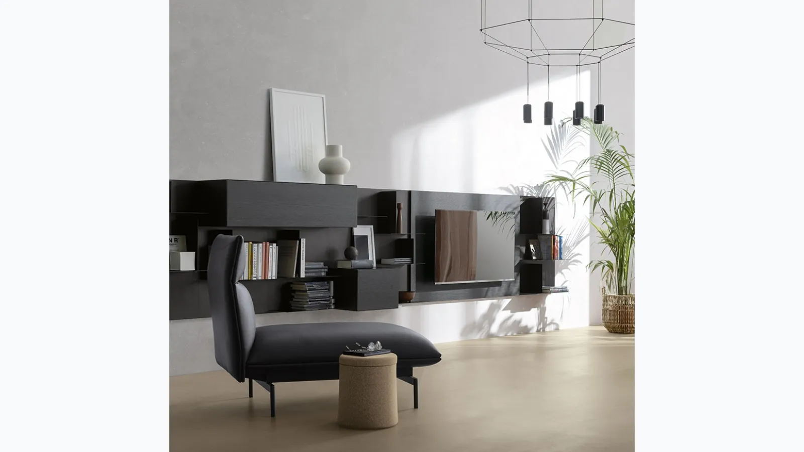 Suspended bookcase Avenue by Kristalia