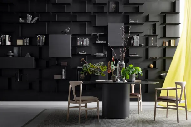 Avenue modular bookcase by Kristalia