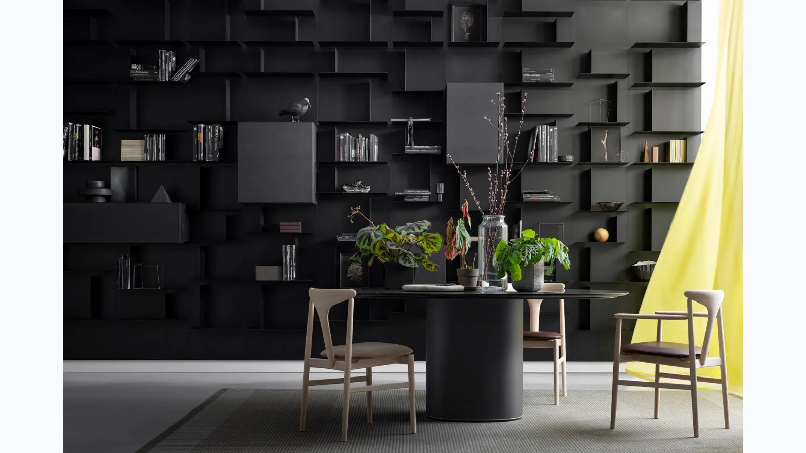 Avenue modular bookcase by Kristalia