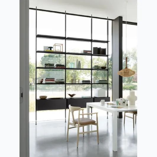 Avenue Up dividing bookcase by Kristalia.