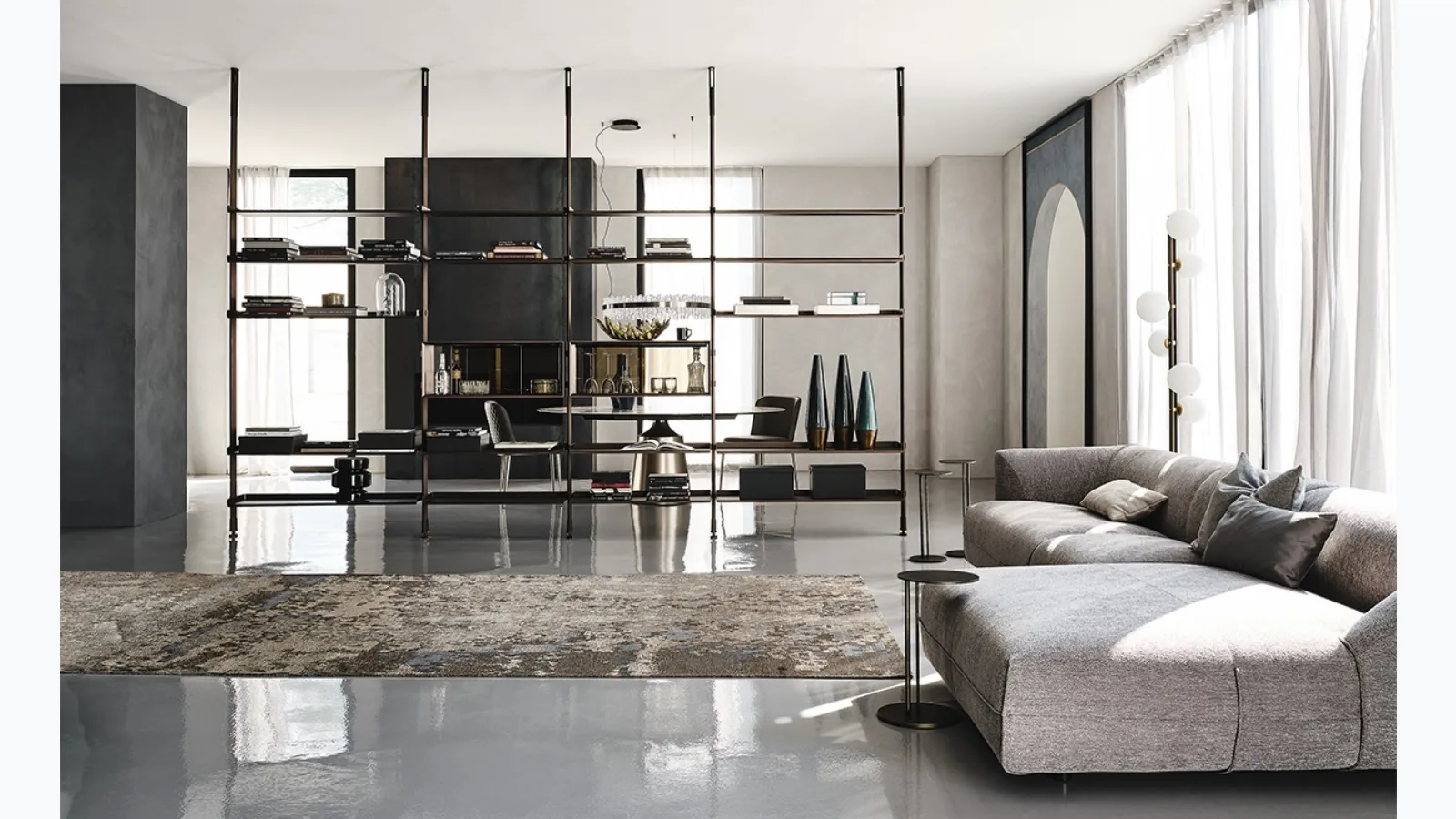 Cattelan Italia's Freeway dividing bookcase.