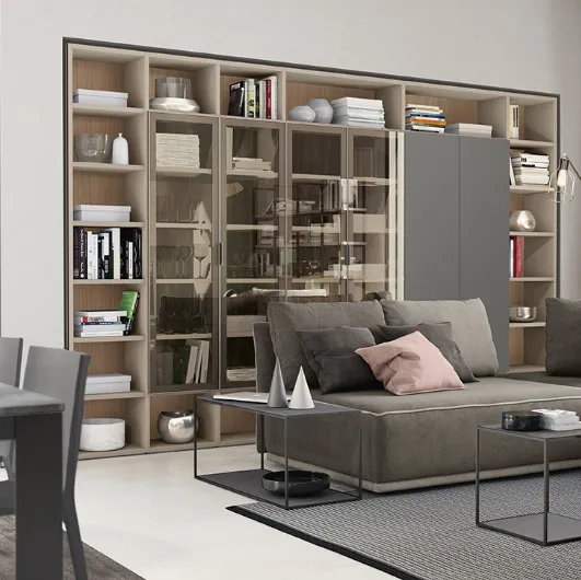 Golf Infinity A03 bookcase by Colombini Casa