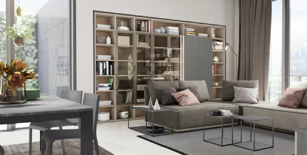 Golf Infinity A03 bookcase by Colombini Casa