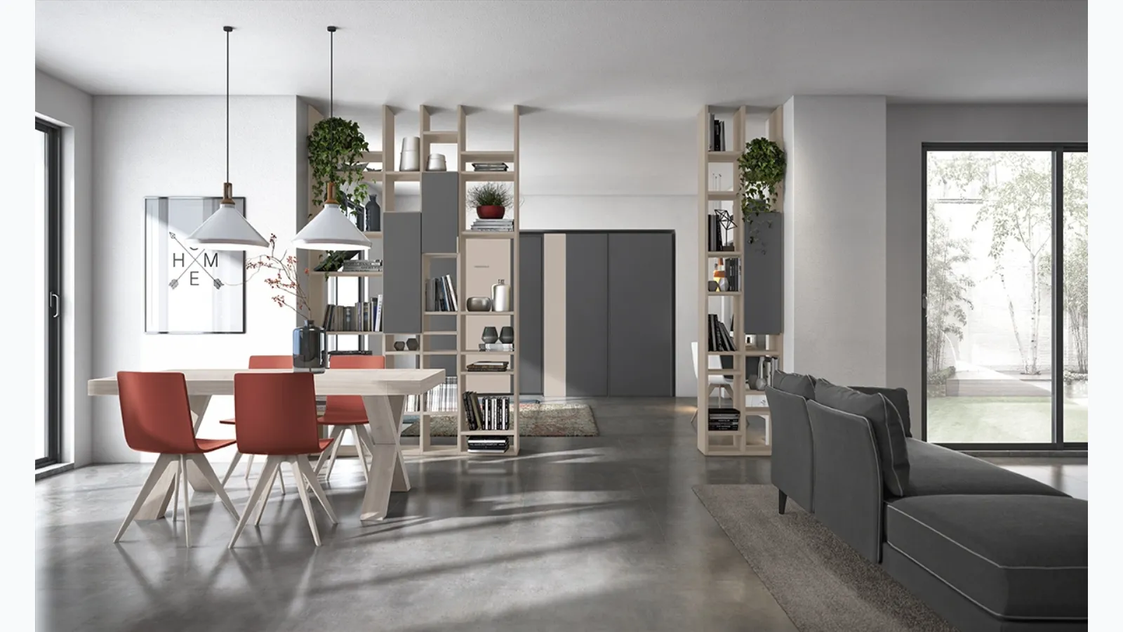 Golf Infinity Bookcase A05 by Colombini Casa