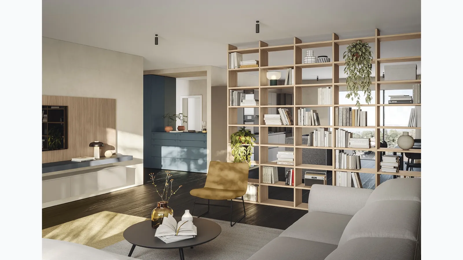 Golf Infinity A103 Bookcase by Colombini Casa