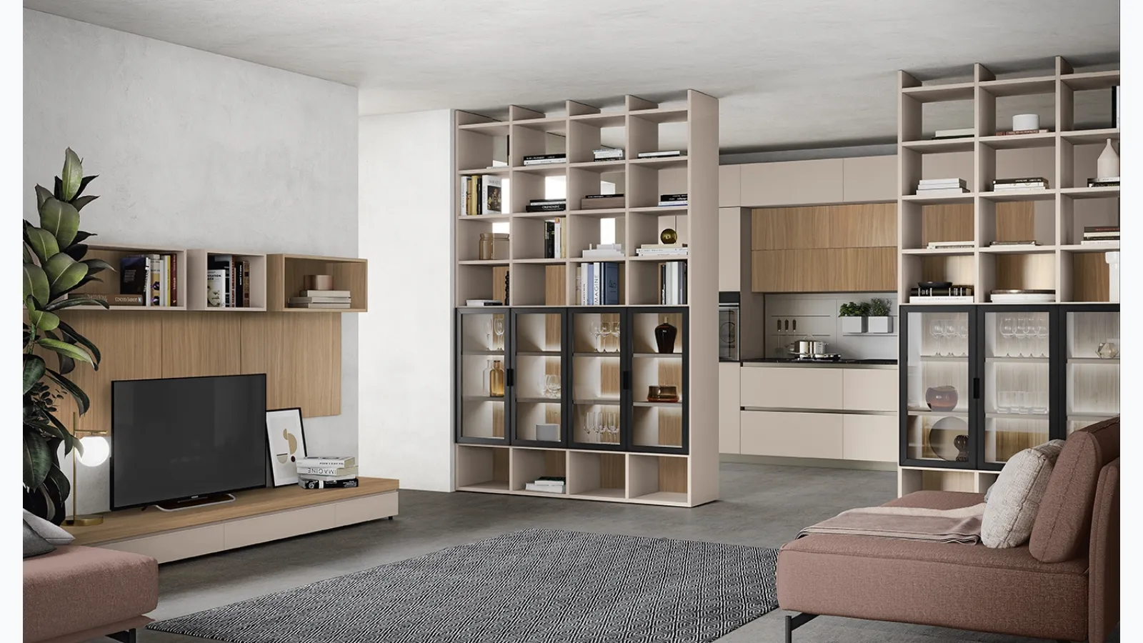 Golf Infinity R02 Bookcase by Colombini Casa