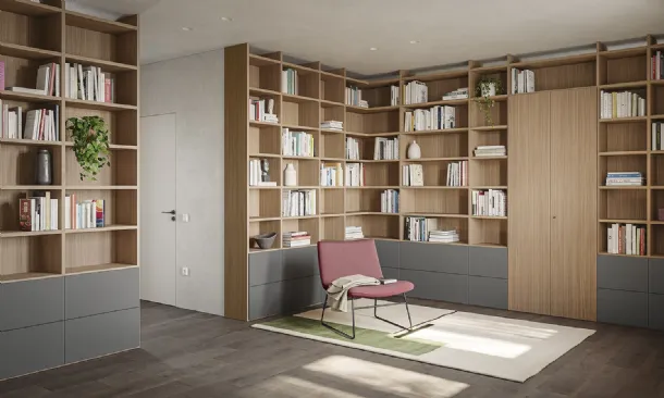 Golf Infinity U04 bookcase by Colombini Casa