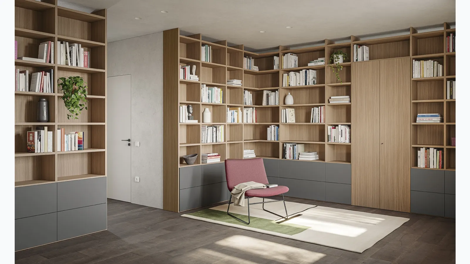 Golf Infinity U04 bookcase by Colombini Casa