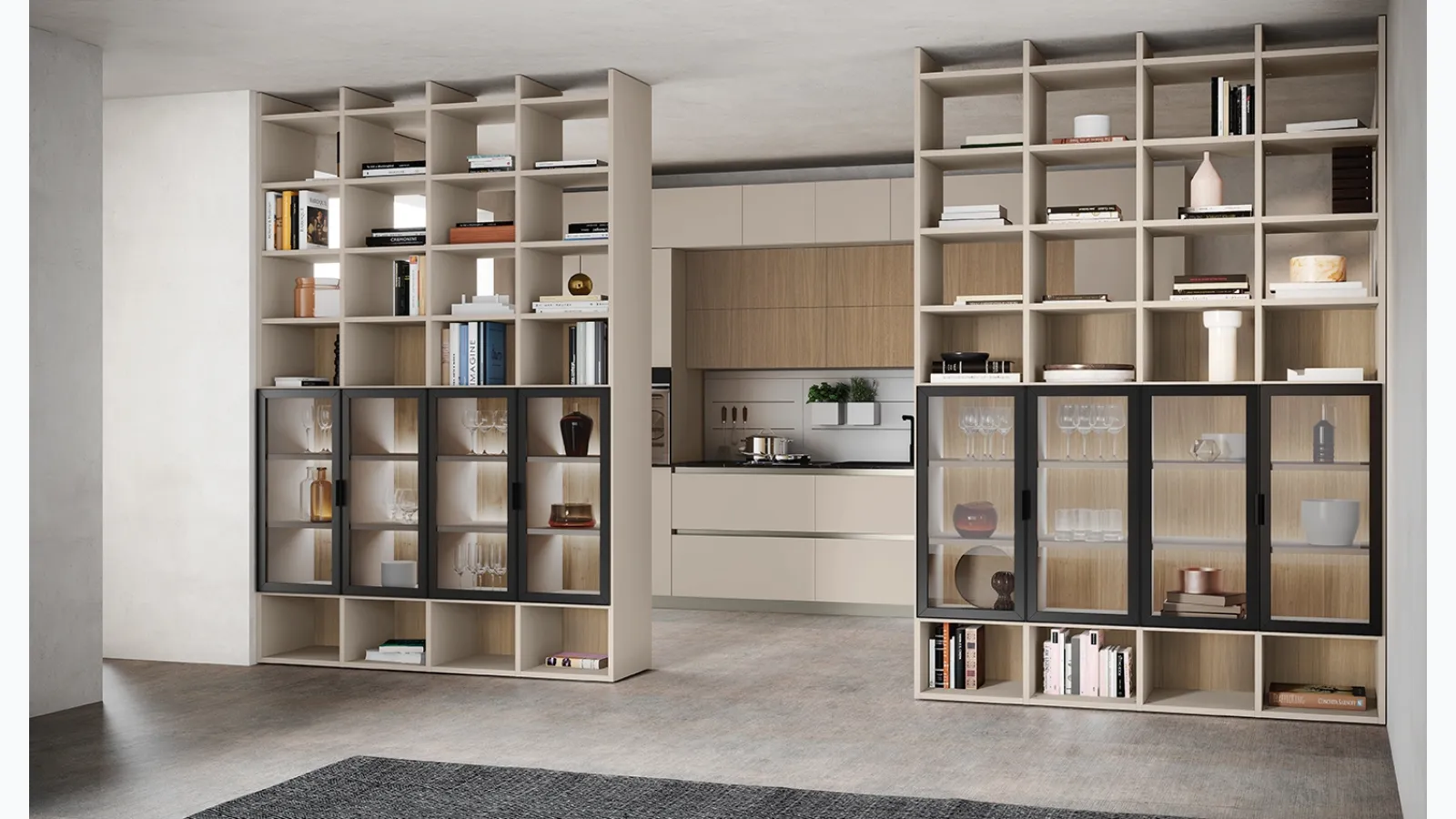 Golf Infinity U06 Bookcase by Colombini Casa