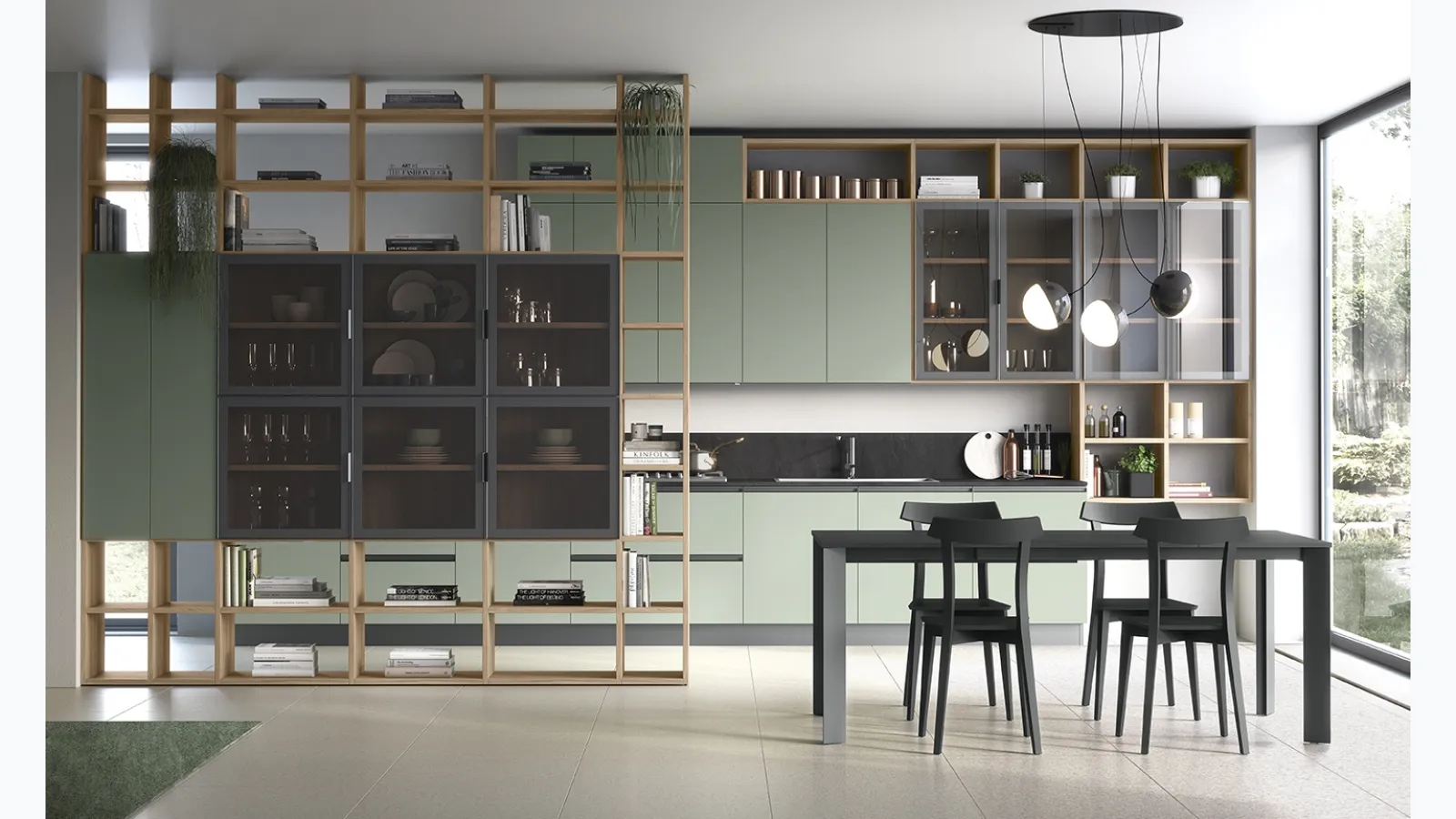 Golf Infinity U07 Bookcase by Colombini Casa