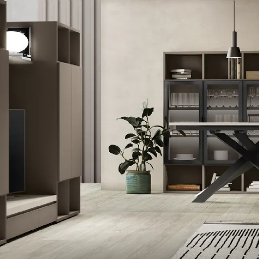 Golf Infinity U08 bookcase by Colombini Casa
