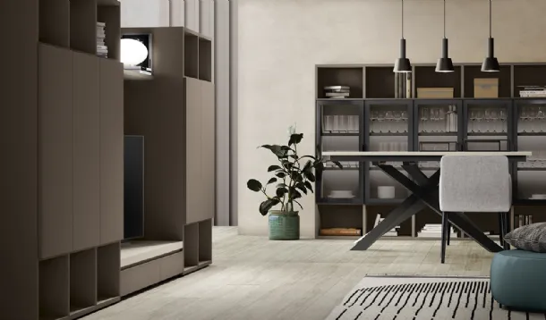 Golf Infinity U08 bookcase by Colombini Casa