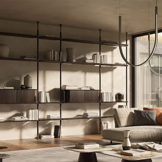 Modular library Harbour by Cattelan Italia.