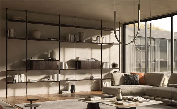 Modular library Harbour by Cattelan Italia.