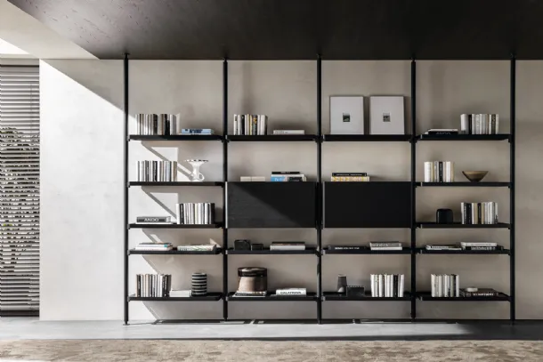 Hector bookcase in wood by Molteni & C