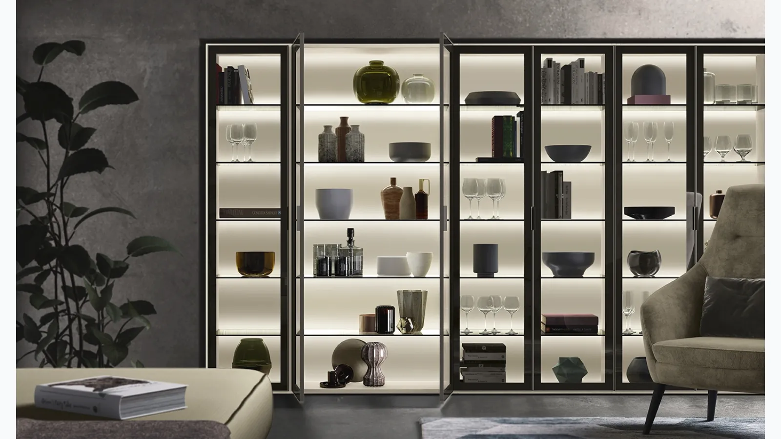 Infinity L03 Bookcase by Colombini Casa