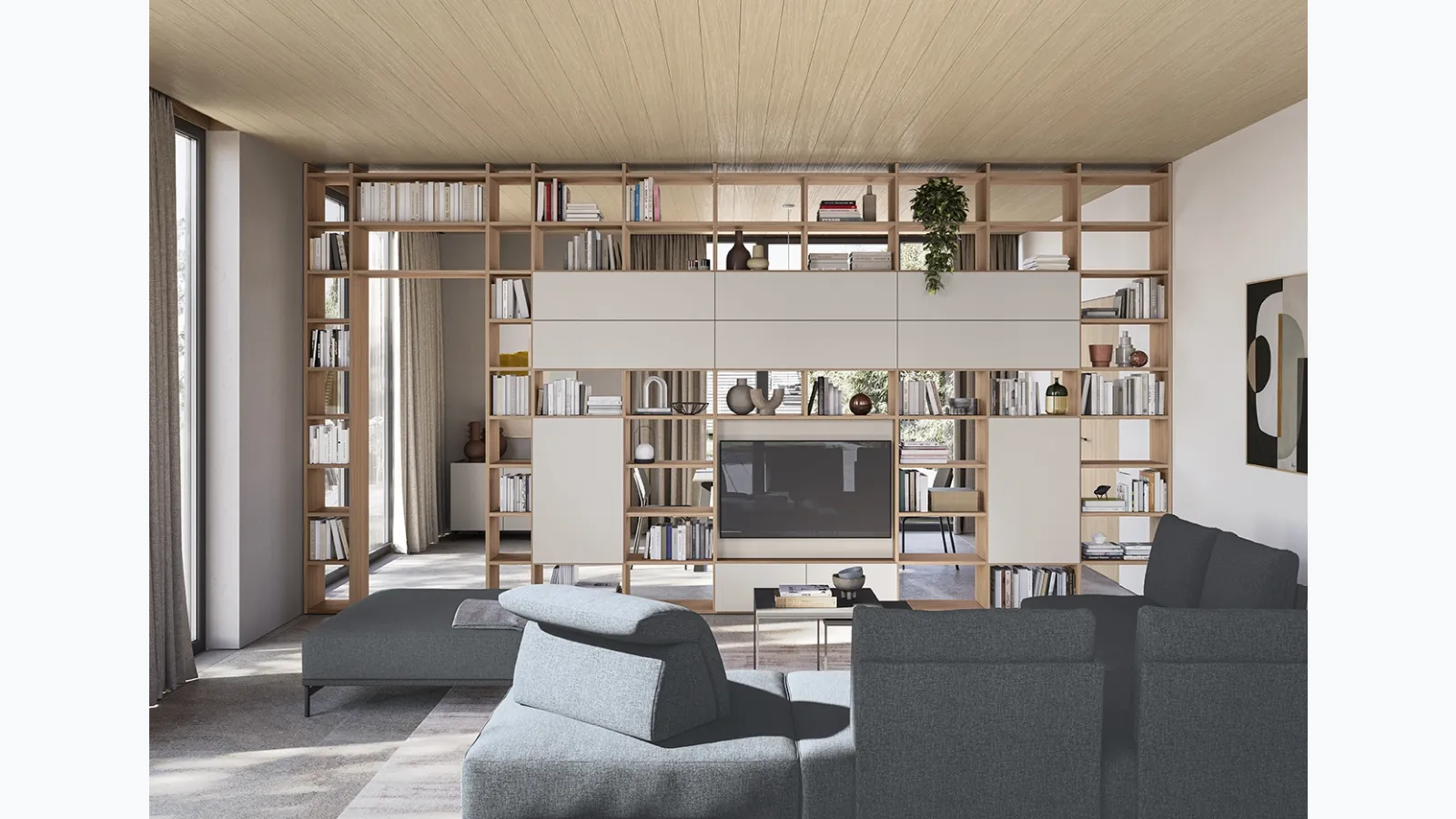 Infinity L04 bookcase by Colombini Casa