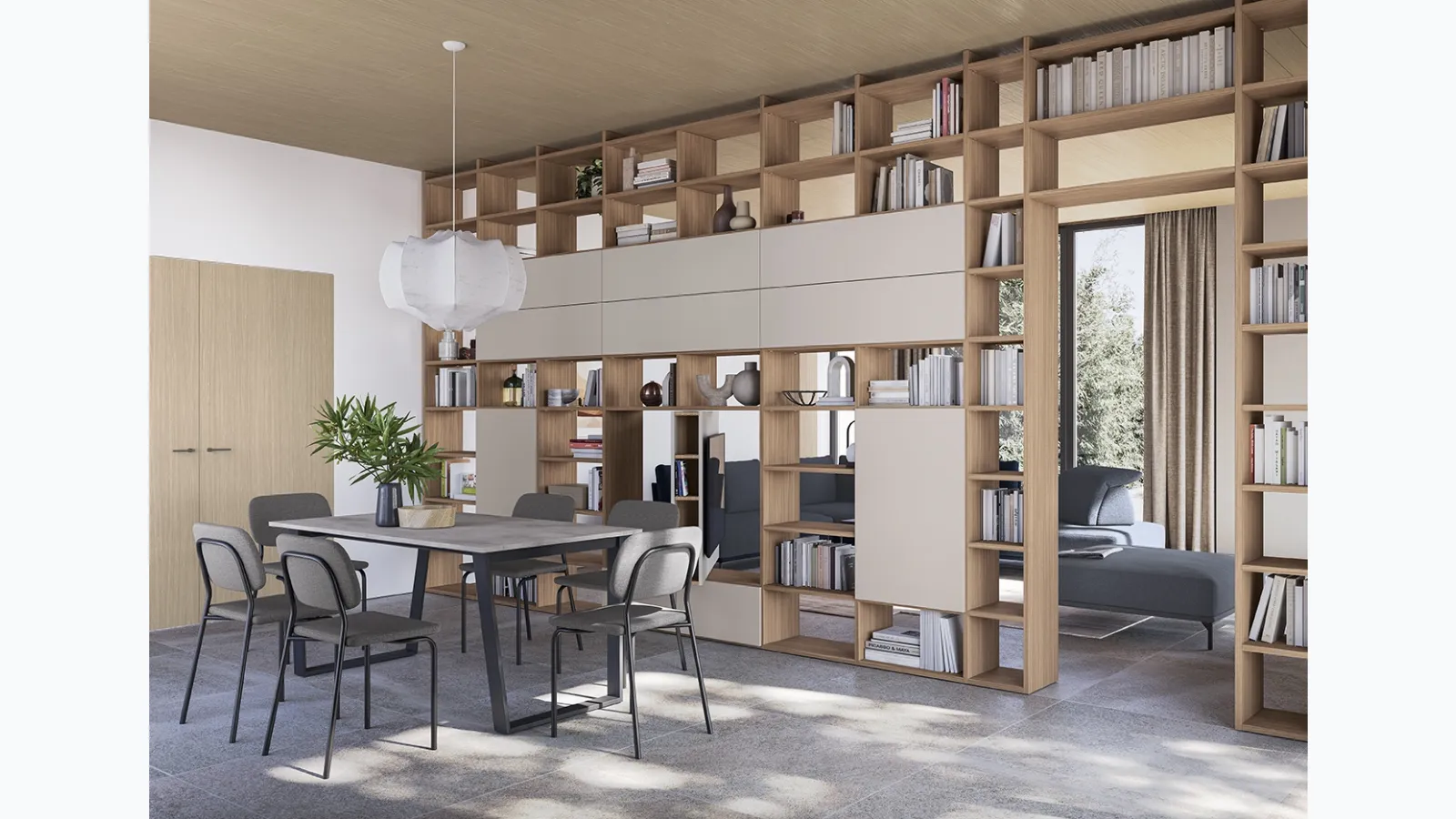 Infinity L04 bookcase by Colombini Casa