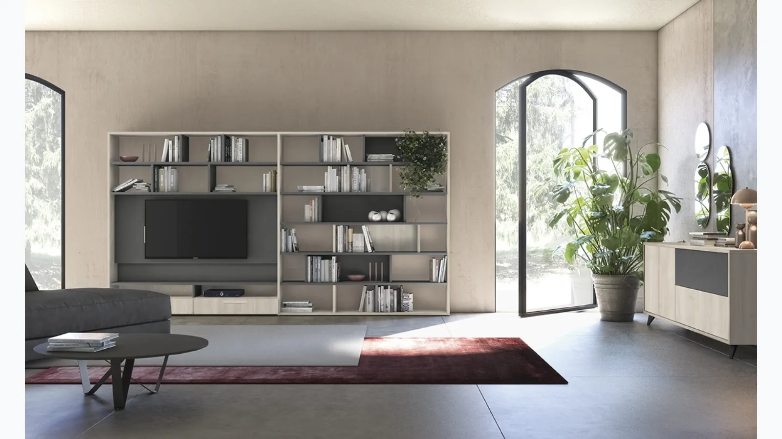 Infinity L16 bookcase by Colombini Casa